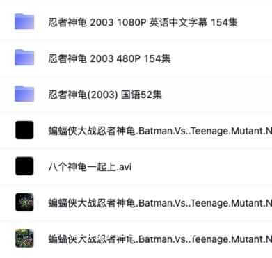 《忍者神龟2003》全154集1080P高清合集百度网盘下载